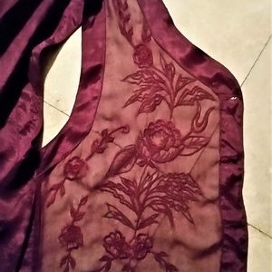 Boho Sheer Embroidered Vest